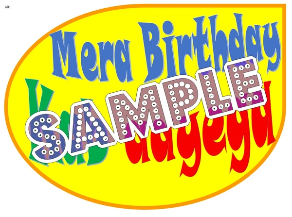 perty Birthday theme Props (list1801) - 12.2 x 9.1