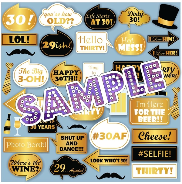 perty Birthday theme Props (list1842) - 6 x 4.4