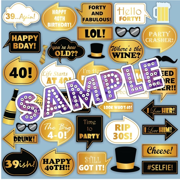 perty Birthday theme Props (list1852) - 6 x 4.4