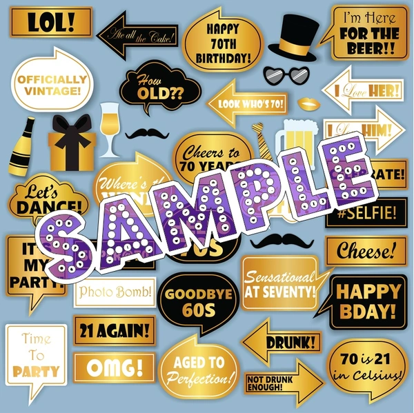 perty Birthday theme Props (list1854) - 6 x 4.4