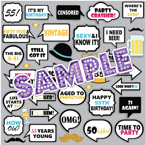 perty Birthday theme Props (list1858) - 6 x 4.4