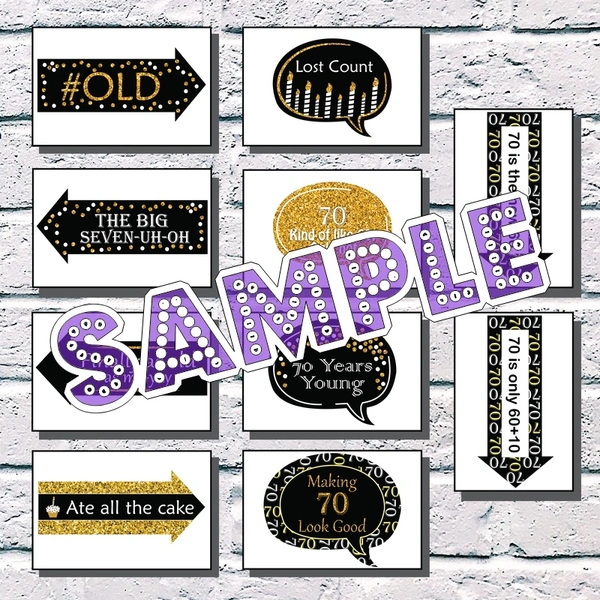 perty Birthday theme Props (list1883) - 8.9 x 5.9