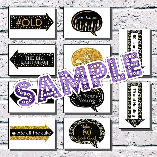 perty Birthday theme Props (list1884) - 12.2 x 8.9