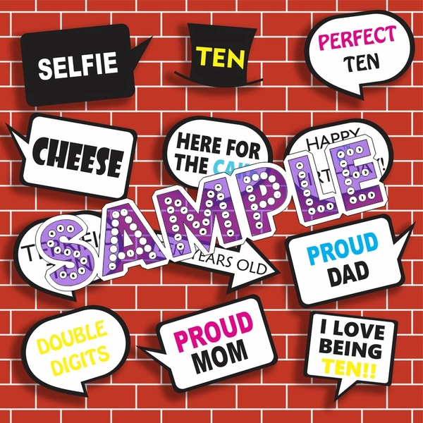 perty Birthday theme Props (list1894) - 8.9 x 5.9