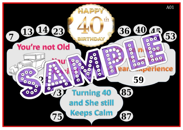 perty Birthday theme Tambola Housie (list1394_1) - 16