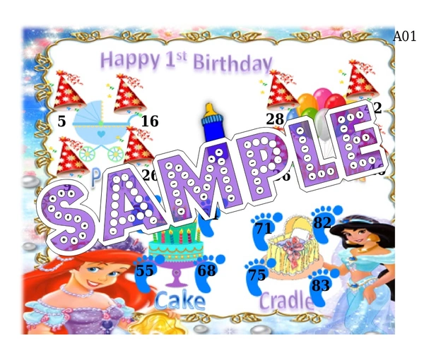 perty Birthday theme Tambola Housie (list214_3) - 72