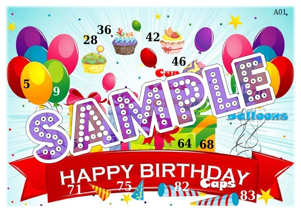 perty Birthday theme Tambola Housie (list267_3) - 16