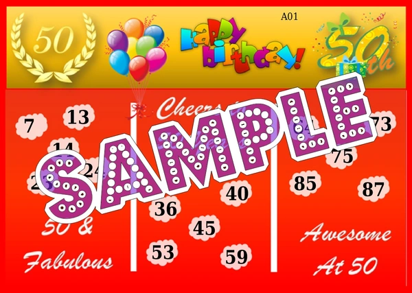 perty Birthday theme Tambola Housie (list2717_1) - 16