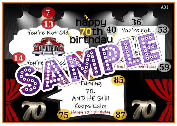 perty Birthday theme Tambola Housie (list3066_1) - 16