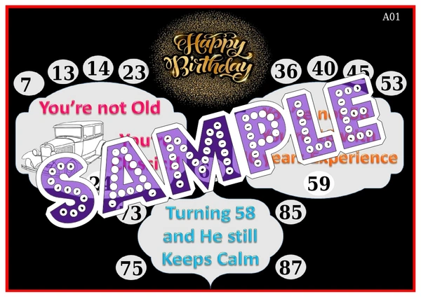 perty Birthday theme Tambola Housie (list3078_1) - 16