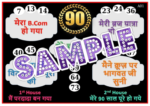 perty Birthday theme Tambola Housie (list3124_2) - 24