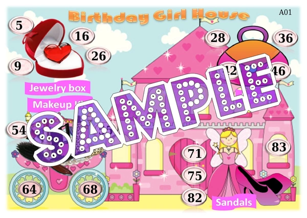 perty Birthday theme Tambola Housie (list336_2) - 48