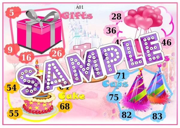 perty Birthday theme Tambola Housie (list472_2) - 24