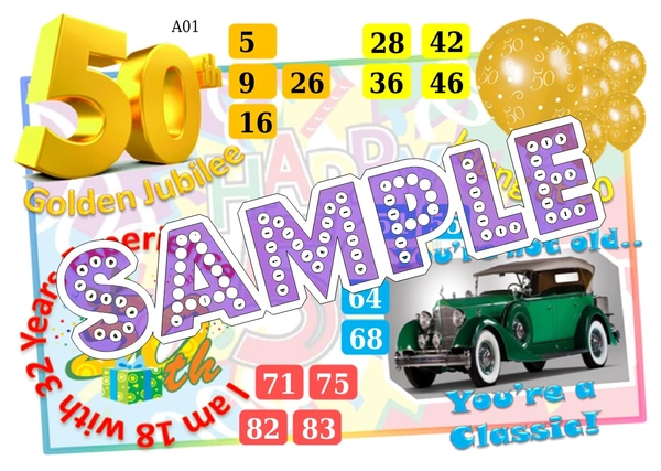 perty Birthday theme Tambola Housie (list476_2) - 24