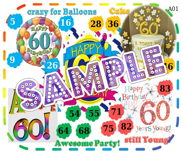 perty Birthday theme Tambola Housie (list570_1) - 24