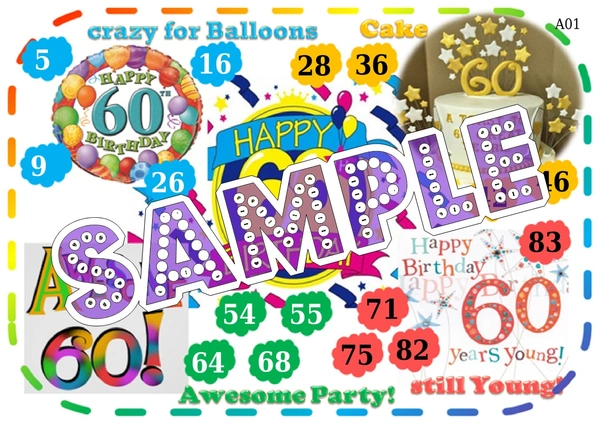 perty Birthday theme Tambola Housie (list570_2) - 16