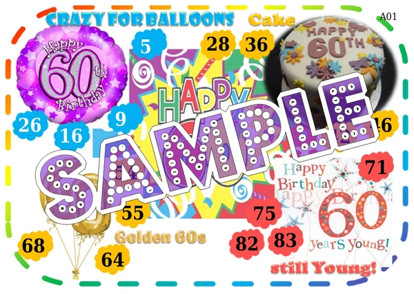 perty Birthday theme Tambola Housie (list571_2) - 24
