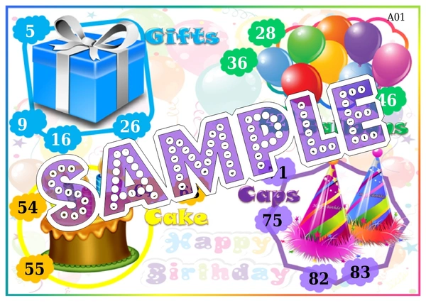 perty Birthday theme Tambola Housie (list617_2) - 24