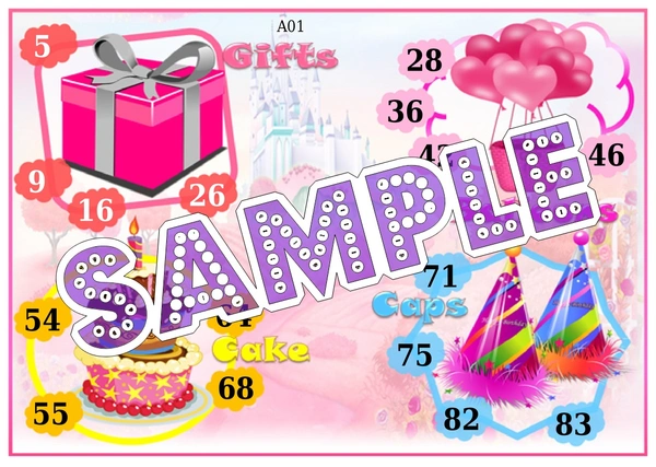perty Birthday theme Tambola Housie (list618_3) - 24