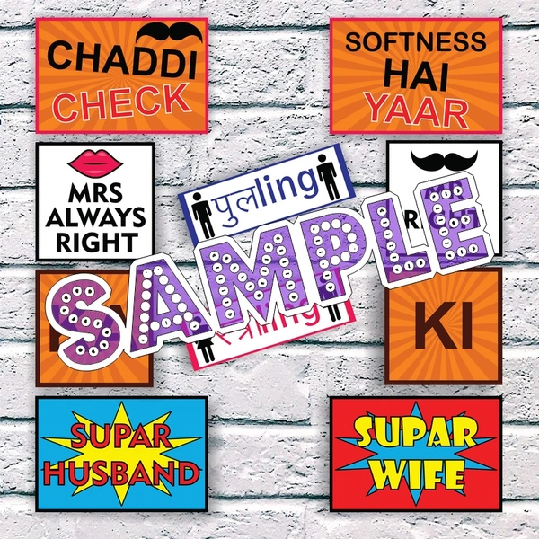 perty Bollywood theme Props (list1881) - 8.9 x 5.9