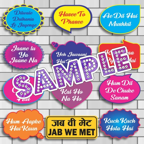 perty Bollywood theme Props (list3386) - 6 x 4.4