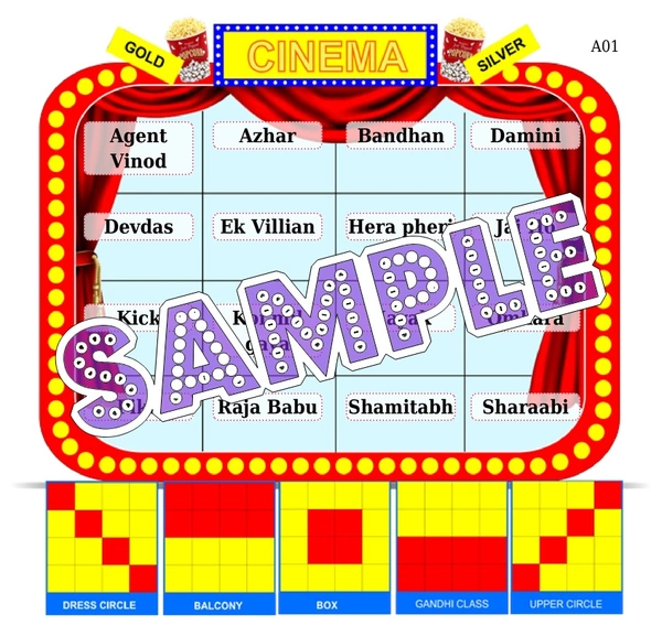 perty Bollywood theme Tambola Housie (list1168_1) - 12