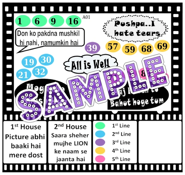 perty Bollywood theme Tambola Housie (list1346_1) - 36