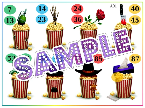 perty Bollywood theme Tambola Housie (list2324_1) - 48