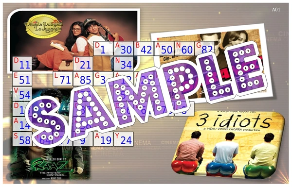 perty Bollywood theme Tambola Housie (list2811_1) - 8