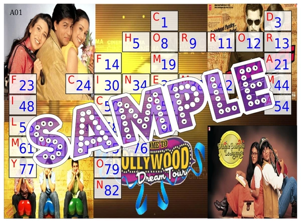 perty Bollywood theme Tambola Housie (list3021_1) - 16