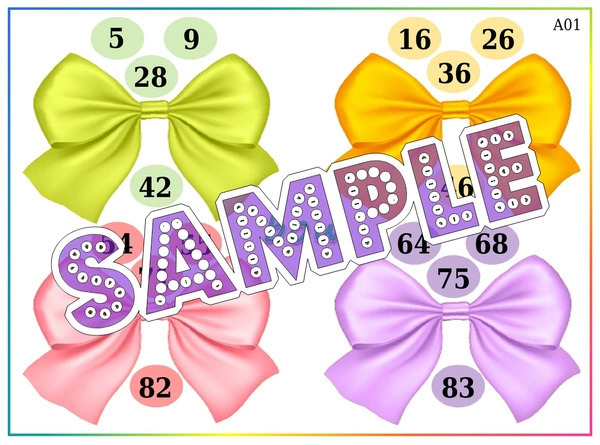 perty Bow theme Tambola Housie (list2212_1) - 16