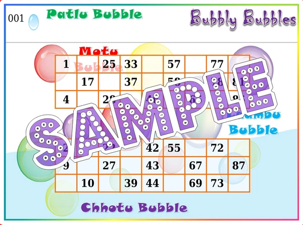 perty Bubbles theme Tambola Housie (list3254_1) - 24