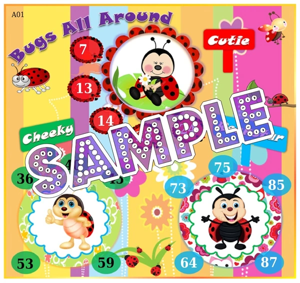 perty Bug theme Tambola Housie (list789_1) - 18