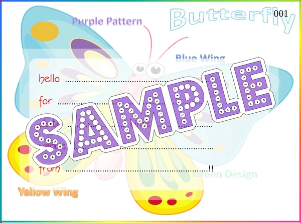 perty Butterfly theme Cards (list3736_1) - 16