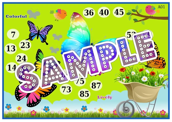 perty Butterfly theme Tambola Housie (list1132_1) - 48