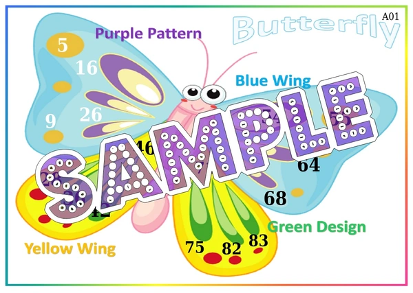 perty Butterfly theme Tambola Housie (list342_3) - 16