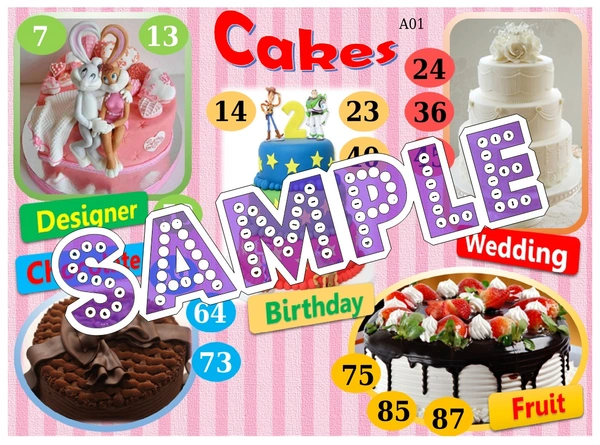 perty Cake theme Tambola Housie (list419_2) - 24