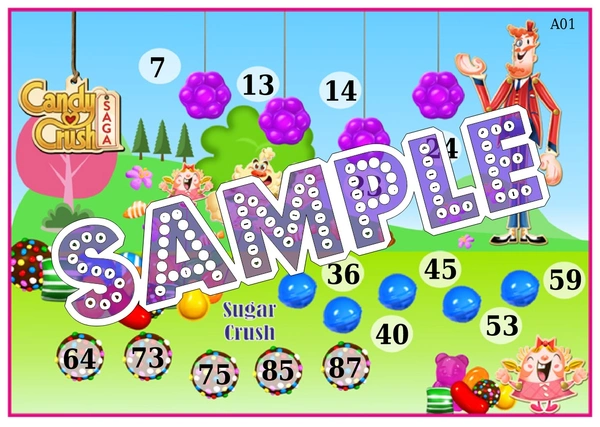 perty Candy Crush theme Tambola Housie (list1090_1) - 48