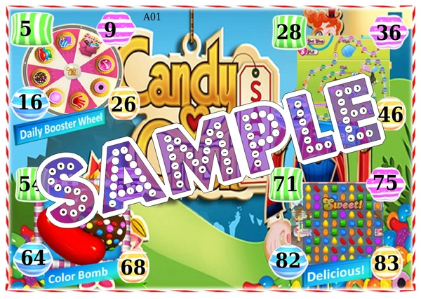 perty Candy Crush theme Tambola Housie (list186_5) - 48