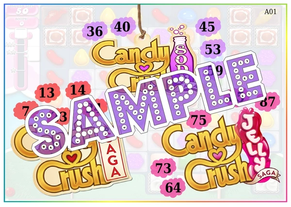 perty Candy Crush theme Tambola Housie (list2401_1) - 16