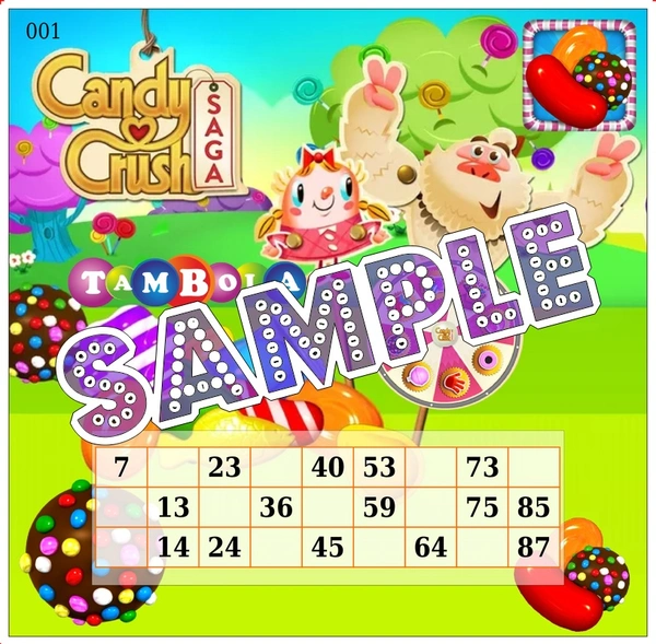 perty Candy Crush theme Tambola Housie (list3105_1) - 12