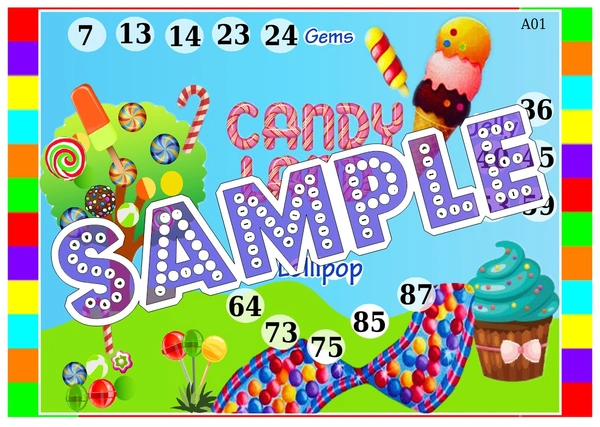 perty Candy Crush theme Tambola Housie (list3508_1) - 16