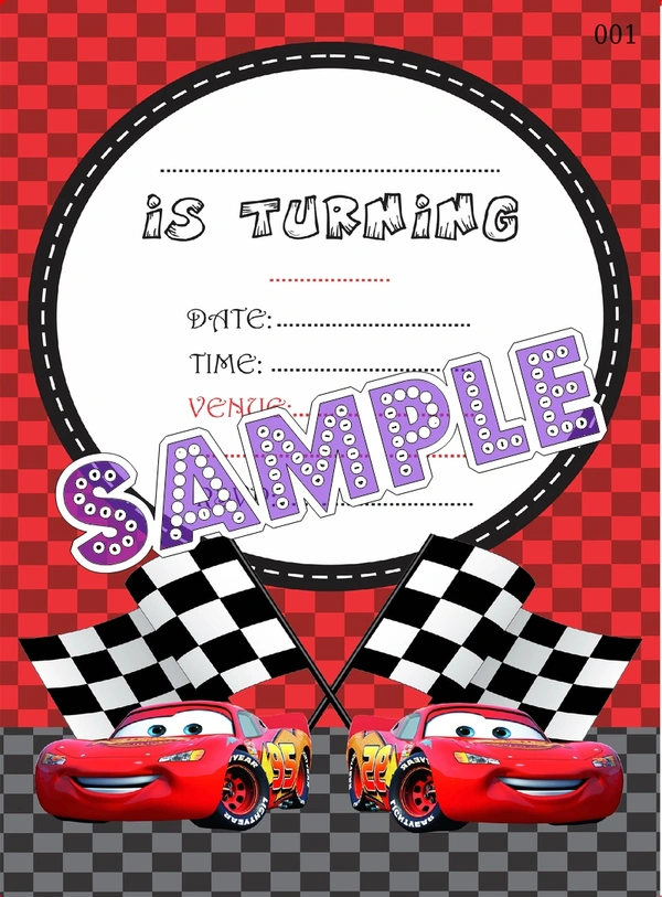 perty Car theme Cards (list3652_1) - 24