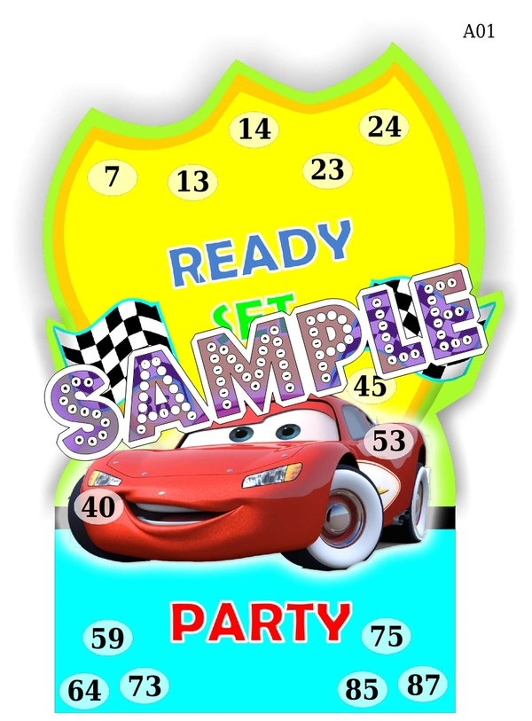 perty Car theme Tambola Housie (list1170_1) - 24