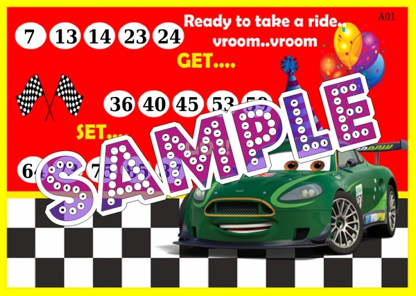 perty Car theme Tambola Housie (list1425_1) - 48