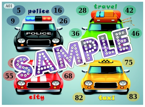 perty Car theme Tambola Housie (list2219_1) - 48