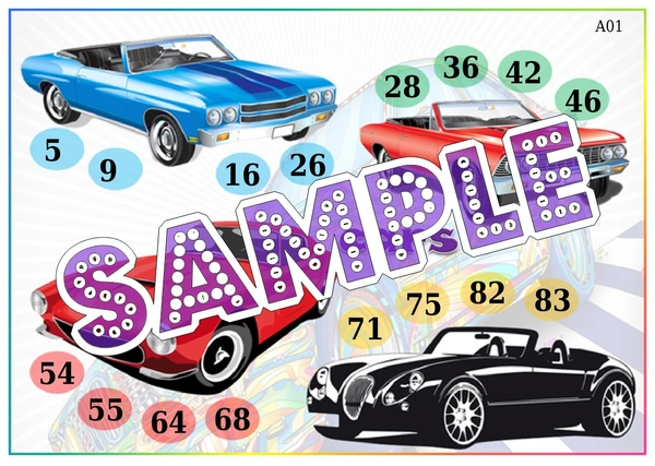 perty Car theme Tambola Housie (list2224_1) - 16