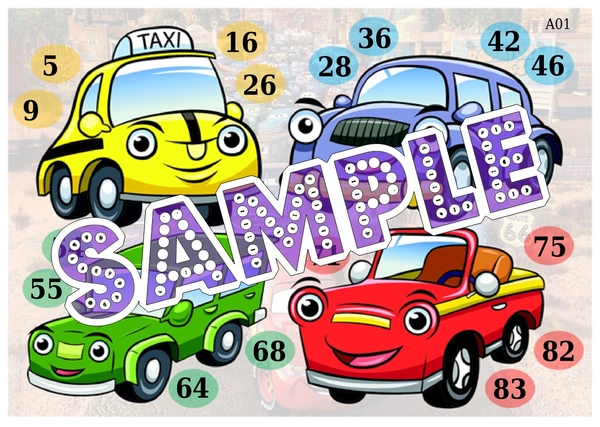 perty Car theme Tambola Housie (list2227_1) - 24