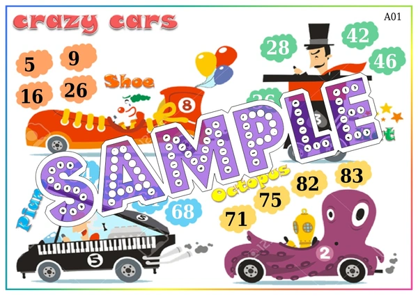 perty Car theme Tambola Housie (list2228_1) - 16