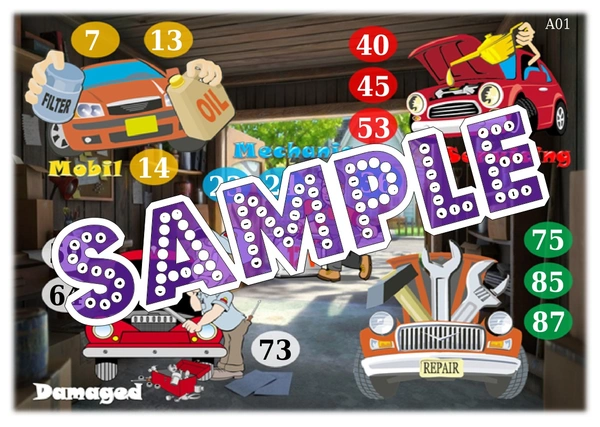 perty Car theme Tambola Housie (list277_2) - 48